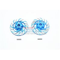 UDR010DX+3MM-B | GPM UDR Blue Aluminium +3mm Brake Disc Wheel Hex 2Pcs