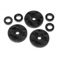 HB 6 Holes Shock Piston Set (1.2/1.3.1.4mm) 2pcs/ea