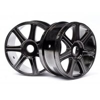 HB Edge Wheel (Black/Chrome/2pcs)