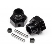 HB Wheel Hex Hub 6.7mm (2pcs/Black)