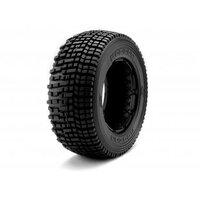 HB Rodeoo Tire (White/Baja 5T/Front/2pcs)