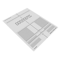 HUDY PLASTIC SET-UP BOARD DECAL FOR 1/8 1/10 CARS - HD108210