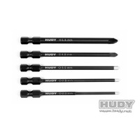HD190070 | HUDY SET OF POWER TOOL TIPS 2.0 2.5 3.00MM HEX AND 4.0 5.8 P