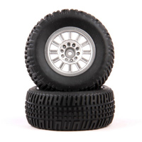 HELION HLNA0077 TIRES. MOUNTED. SILVER WHEEL. PAIR (DOMINUS. SC)