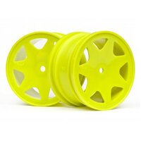 HPI Ultra 7 Wheels Yellow 35mm (2pcs)
