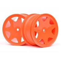 HPI Ultra 7 Wheels Orange 35mm (2pcs)