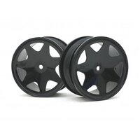 HPI Ultra 7 Wheels Black 30mm (2pcs)