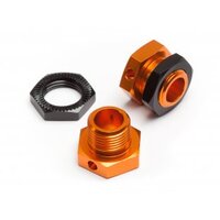 HPI 5mm Hex Wheel Adapters (Trophy Buggy/Orange/Black)