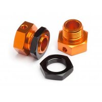 HPI 6.7mm Hex Wheel Adapters (Trophy Buggy/Orange/Black)