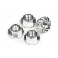 HPI Serrated Flange Nut M4x10.8mm (4pcs)