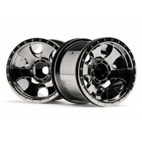 HPI Warlock Wheel Black Chrome (2.2"/2pcs)