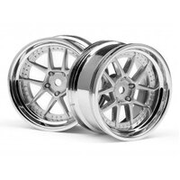 HPI DY-Champion 26mm Wheel Chrome/Silver (2pcs) 6mm Offset