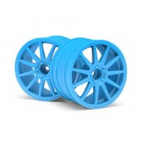HPI WR8 Speedline Corse Turini Wheels Cyan (2.2")