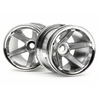 HPI Super Star MT Wheels (Chrome/Deep Offset/2.2"/2pcs)