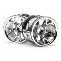 HPI MT Mesh Wheel Chrome (2pcs)