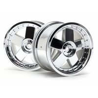 HPI GT5 Wheel Chrome (83x56mm/2pcs/14mm)