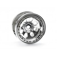 HPI Rock 8 Bead Lock Wheel Chrome (55x36mm/2.2"/2pcs)