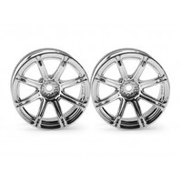 HPI Work Emoticon XC8 Wheel 26mm Chrome (2pcs) 9mm Offset