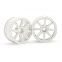 HPI Work Emoticon XC8 Wheel 26mm White (2pcs) 3mm Offset