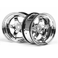 HPI Work Meister S1 Wheel 26mm Chrome (2pcs) 6mm Offset