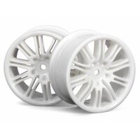 HPI 10 Spoke Motor Sport Wheel 26mm White (2pcs)