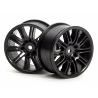 HPI 10 Spoke Motor Sport Wheel 26mm Black (2pcs)