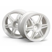 HPI 12 Spoke Corsa Wheel White 26mm (2pcs) 3mm Offset