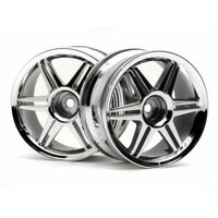 HPI 12 Spoke Corsa Wheel Chrome 26mm (2pcs) 3mm Offset