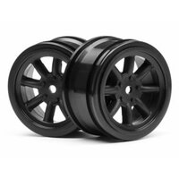 HPI Vintage 8 Spoke Wheel 26mm Black (2pcs) 0mm Offset