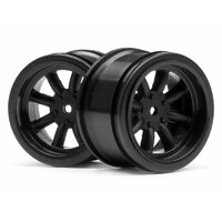 HPI Vintage 8 Spoke Wheel 31mm Black (2pcs) 6mm Offset