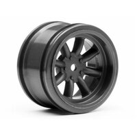 HPI Vintage 8 Spoke Wheel 31mm Gunmetal (2pcs) 6mm Offset