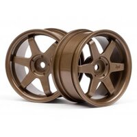 HPI TE37 Wheel 26mm Bronze (3mm Offset)