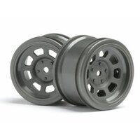 HPI Vintage Stock Car Wheel 31mm Gunmetal (2pcs) 6mm Offset