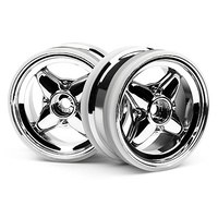 HPI 4 SPOKE WHEEL CHROME (OMM OFFSET)