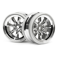HPI- 8 SPOKE WHEEL CHROME (3MM OFFSET)