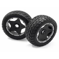 HPI Mounted Tarmac Buster Rib Tire M Compound (Front)