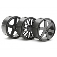 HPI Wheel Set (Gunmetal/Micro RS4) (Stock Wheel Set)