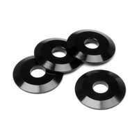 HPI Aluminium Washer 4x14x1.5mm (Black/4pcs)