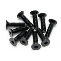 HPI Flat Head Screw M4x15mm (Hex Socket/10pcs)