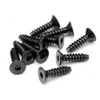 HPI TP. Flat Head Screw M4x15mm (Hex Socket/10pcs)