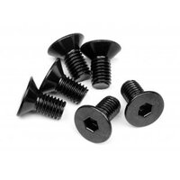 HPI Flat Head Screw M5x10mm (Hex Socket/6pcs)