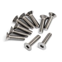 HPI Titanium Flat Head Screw M5x20mm (10pcs)