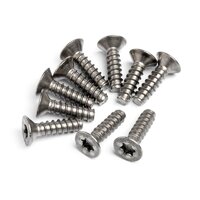 HPI Titanium TP. Flat Head Screw M4x15mm (10pcs)