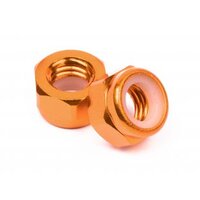 HPI Aluminium Lock Nut M5 (Orange/10pcs)