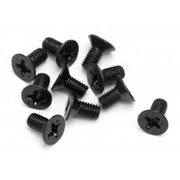 HPI Flat Head Screw M3x6mm (10pcs)