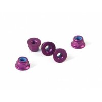 HPI Wheel Nut M4 (Purple/5pcs)