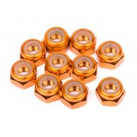 HPI Aluminium Lock Nut M4 (Orange/10pcs)