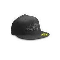 Flat Bill JC Flexfit Hat (S,M) - black