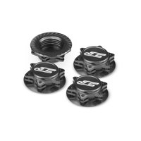 JConcepts - Fin, 1/8th serrated light-weight wheel nut (fine thread) - closed end - black