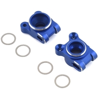 JConcepts B74 Aluminum Rear Hub Carriers (Blue)